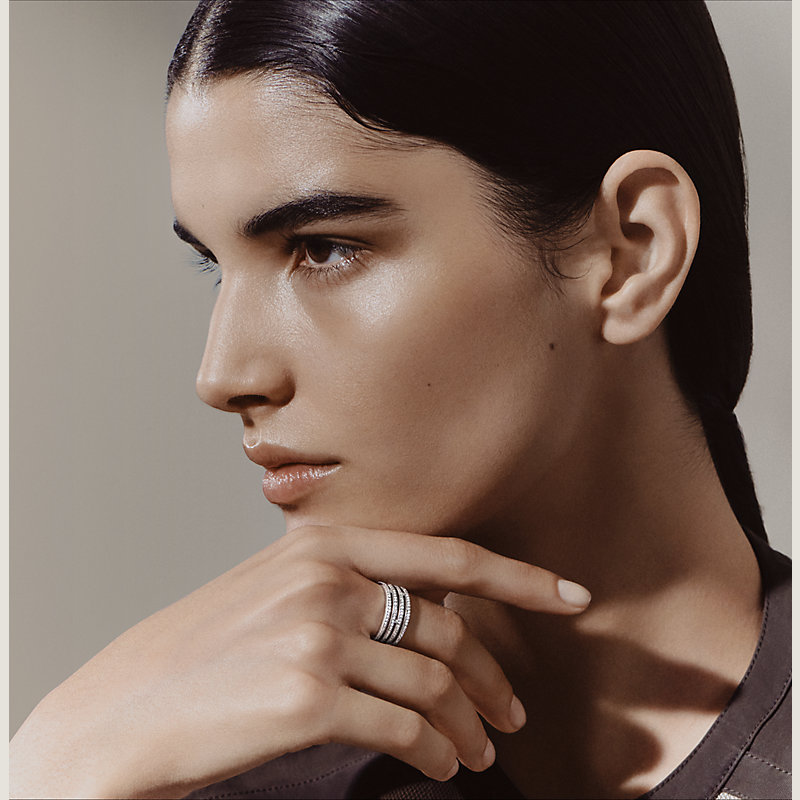 【HERMES】上品な高級感 Ariane ウエディングリング HERMES 素朴なウェディングリング アリアンヌ Alliance Ariane